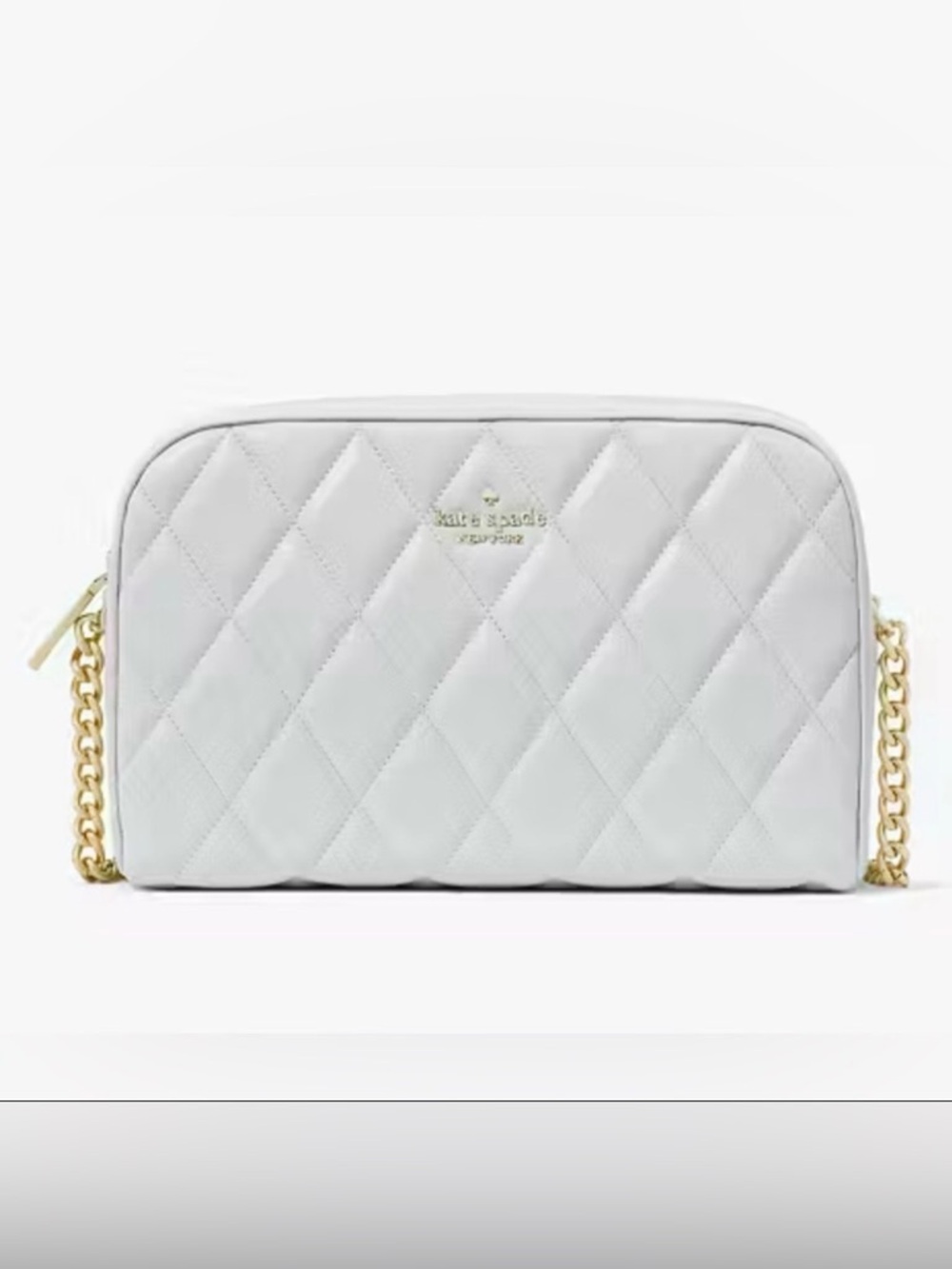 NWT Kate Spade Carey Chain Camera Bag in Stone Path Gray